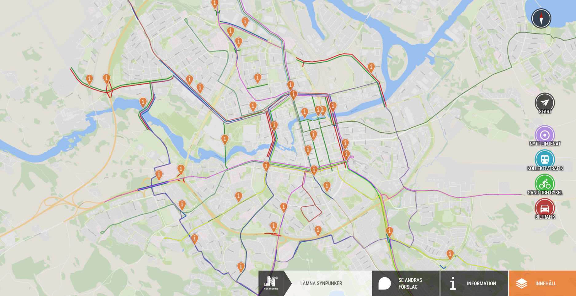 Kartbild från City planner