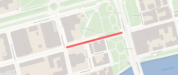 Kartbild över Slottsgatan
