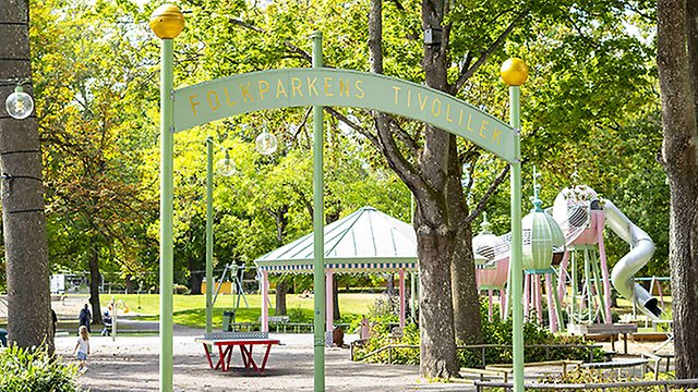 Lekplats i Folkparken, Norrköping.